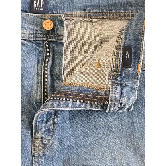 GAP Denim Wide Leg High Rise Jeans Womens Size 8 / 29 Stride Retro Boho - Picture 7 of 10